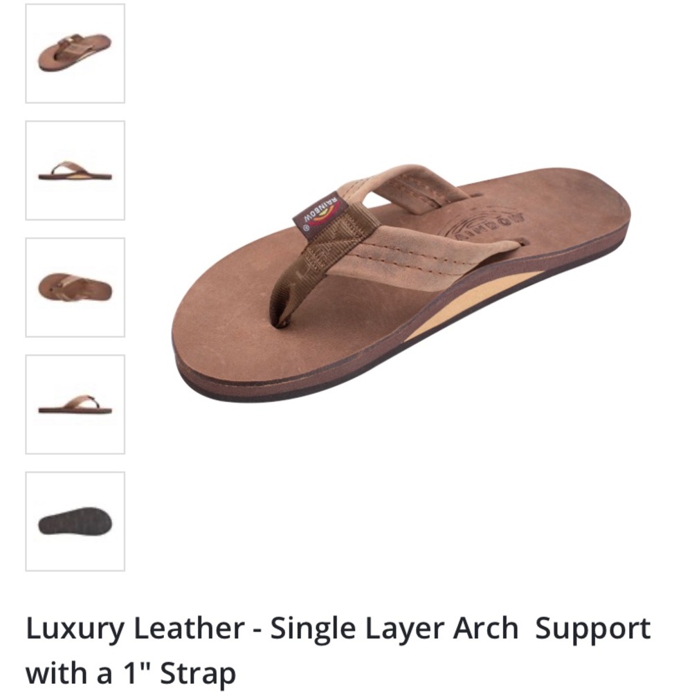 Rainbow Leather Sandals